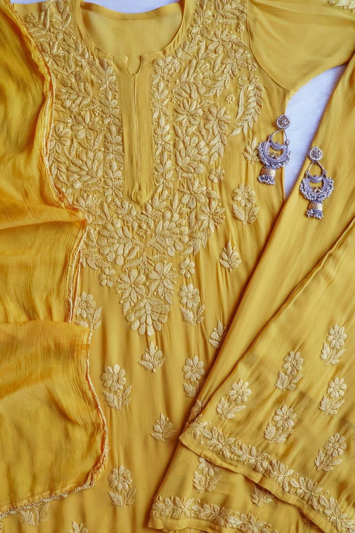 Ayzel Mustard Viscose 3 Piece Set