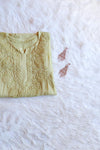 Hoor Olive Viscose Georgette Kurta