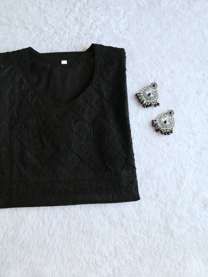 Black Angarakha Kurta