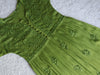 Hoor Olive Green Pure Chiffon Dress