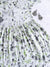 Inayah White & Grey Floral Mulmul Fit and Flare Long Dress