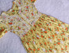 Yellow Floral Mulmul Fit &amp; flare Dress