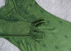 Nazakat Olive Green Pure Cotton A-line Dress
