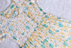 Lily Yellow &amp; Green Floral Mulmul Angarakha