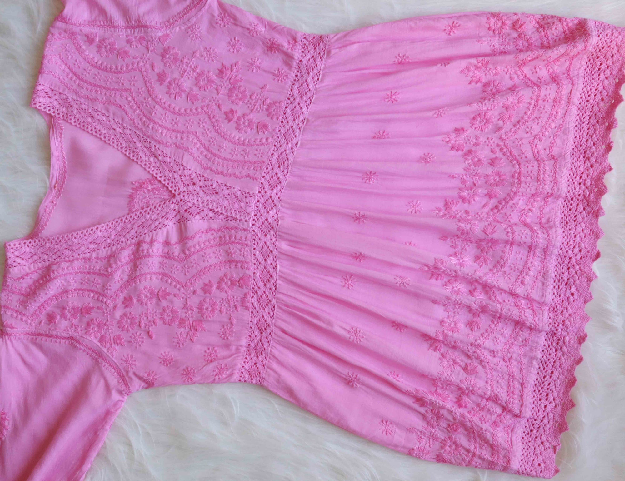 Zahrah Baby Pink Modal short top