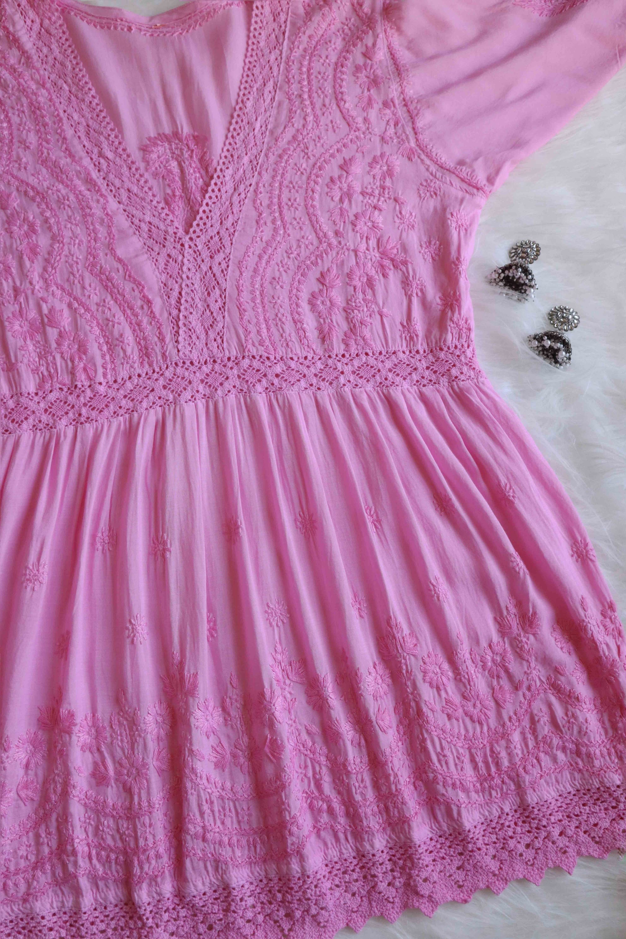 Zahrah Baby Pink Modal short top