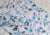 Gul White & Blue Rose Short Mulmul Kurta