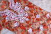 Gul Peach Kota Floral Long kurta