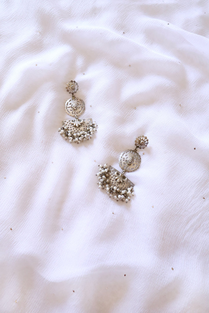Silver look-alike Long earrings