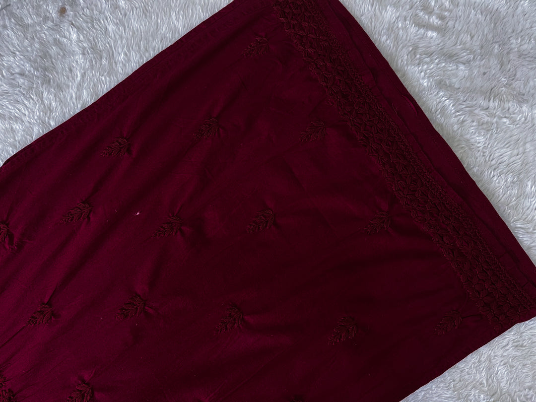 Maroon Long Cotton kurta