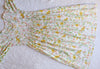 White &amp; Yellow Floral Mulmul Fit and Flare Long Angarakha