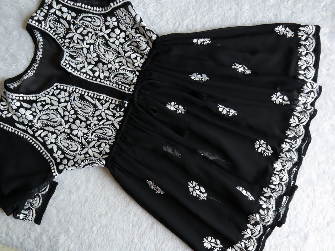 Black & White Georgette Frock