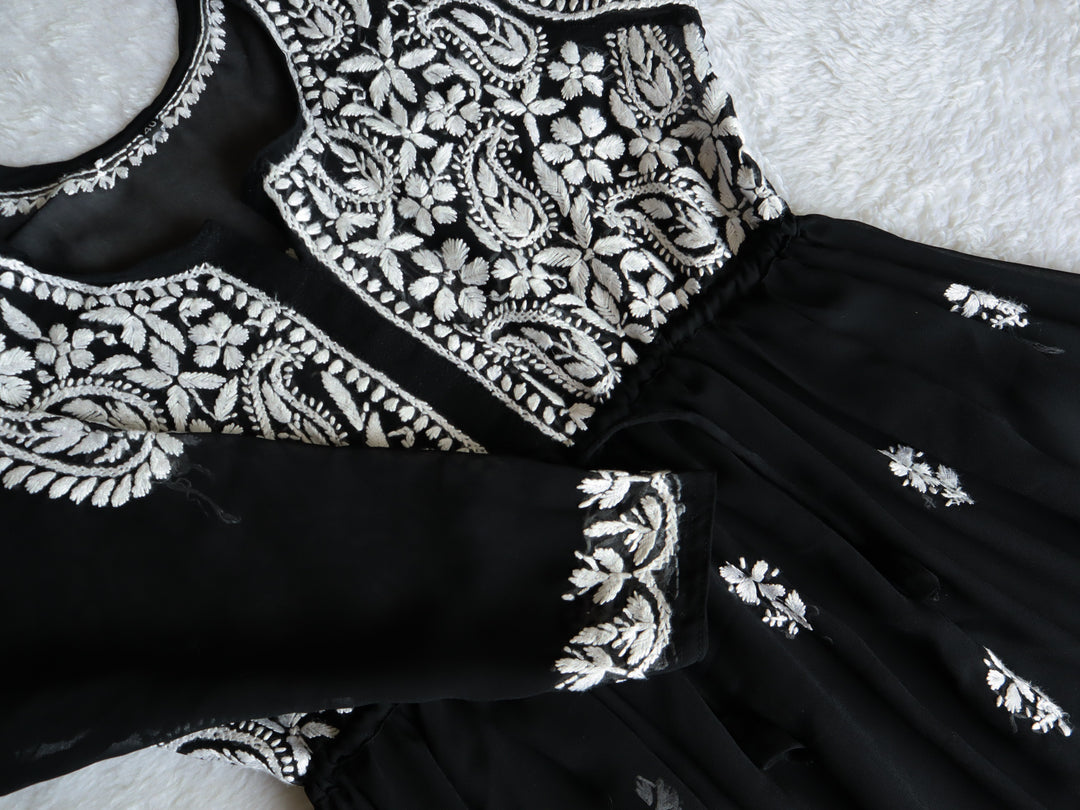 Black & White Georgette Frock
