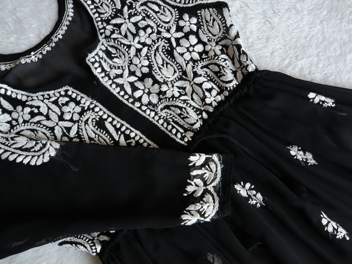 Black & White Georgette Frock