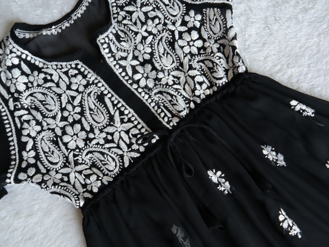 Black & White Georgette Frock