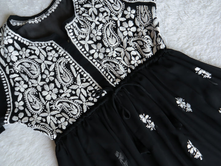 Black & White Georgette Frock